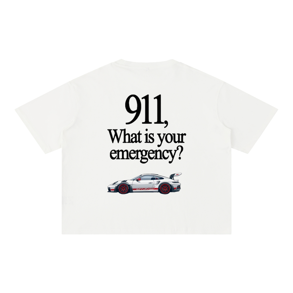 porche 911 mineral washed boxy T-shirt ODMPOD