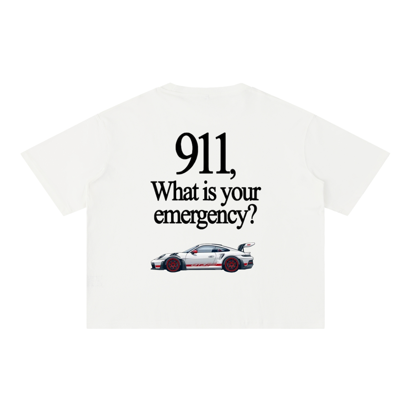 porche 911 mineral washed boxy T-shirt ODMPOD