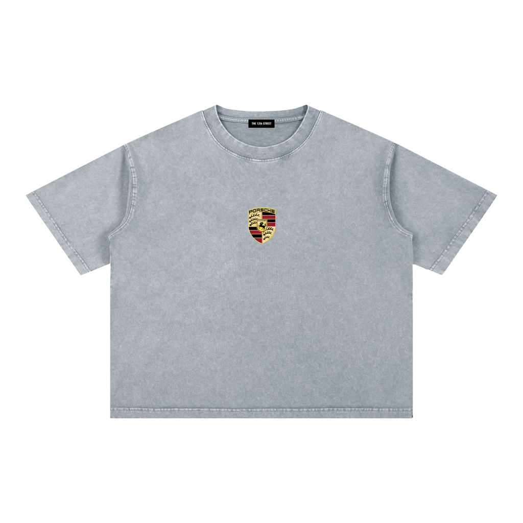porche 911 mineral washed boxy T-shirt ODMPOD