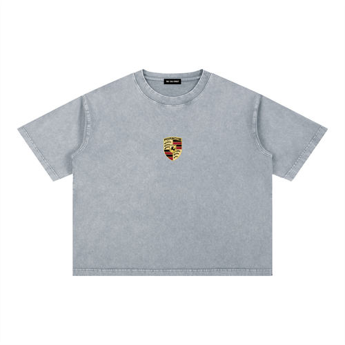 porche 911 mineral washed boxy T-shirt ODMPOD